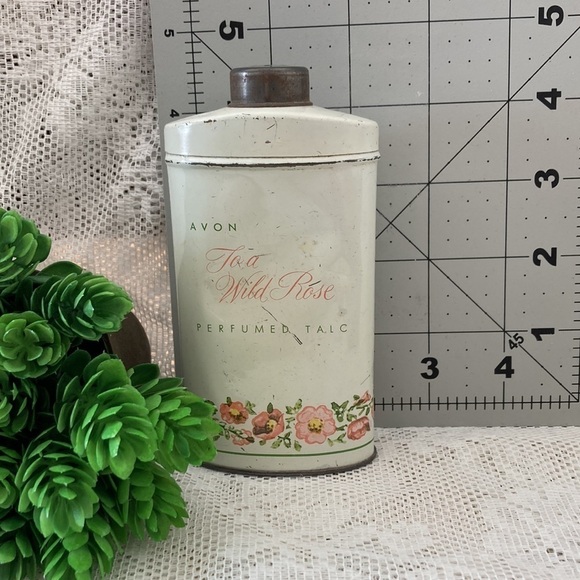3 Vintage Avon Containers,Talc Body Powder, Smoothing Crème, Cream Sachet - Picture 5 of 15